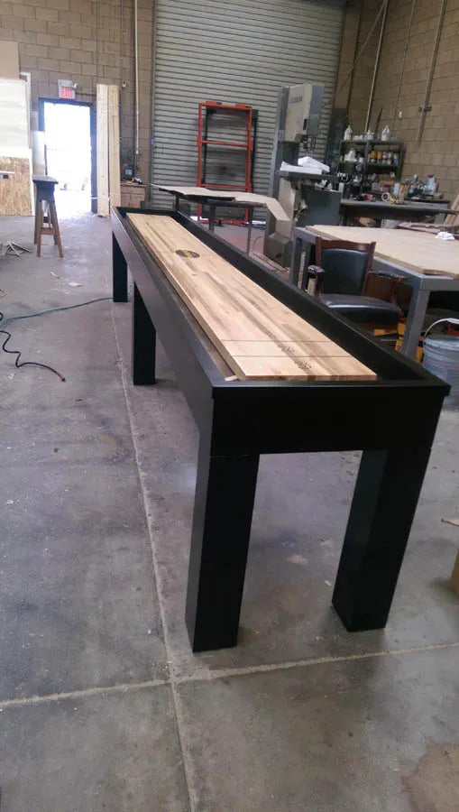 Custom tables in progress across the CB Design Norco workshop floor